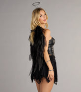 Lace-Up Allure Faux Leather Bustier Top